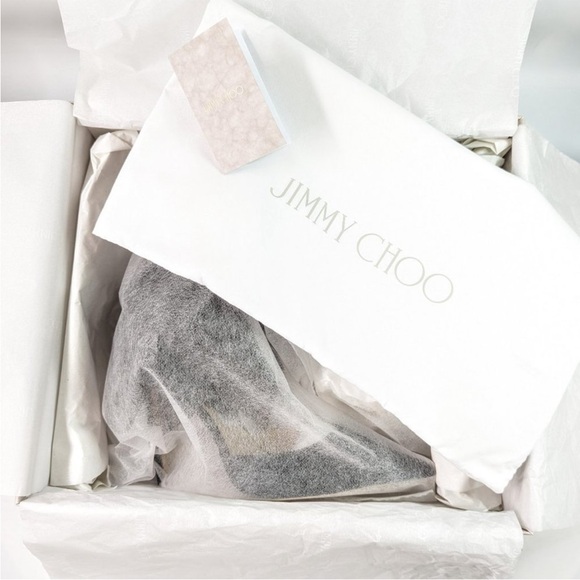 Jimmy Choo Averly 100mm asymmetric pumps size 38.5  EU (MSRP $1125) - Picture 8 of 12